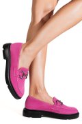 MOCASINI FUCHSIA PIELE NATURALA INTOARSA 1S77243