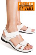 SANDALE ALBE PIELE NATURALA 5SPQ22