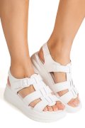 SANDALE ALBE PIELE NATURALA FSP001805