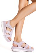 SANDALE MOV PIELE NATURALA FSP001805
