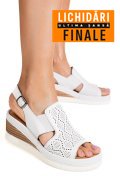SANDALE ALBE PIELE NATURALA 2PC10