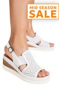 SANDALE ALBE PIELE NATURALA 2PC10