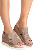 SANDALE TAUPE PIELE NATURALA 2PC10