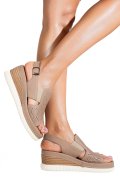 SANDALE TAUPE PIELE NATURALA 2PC10