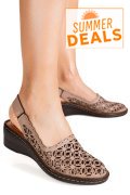 SANDALE TAUPE PIELE NATURALA 2PC0211