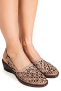 SANDALE TAUPE PIELE NATURALA 2PC0211