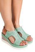 SANDALE VERZI PIELE NATURALA 2PC11