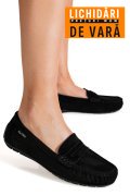 MOCASINI NEGRI PIELE NATURALA INTOARSA G10-A01-1