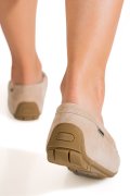 MOCASINI BEJ PIELE NATURALA INTOARSA G10-A01-1