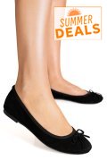 BALERINI NEGRI PIELE NATURALA INTOARSA 2S77045VEN