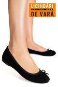 BALERINI NEGRI PIELE NATURALA INTOARSA 2S77045VEN