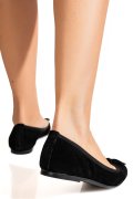 BALERINI NEGRI PIELE NATURALA INTOARSA 2S77045VEN