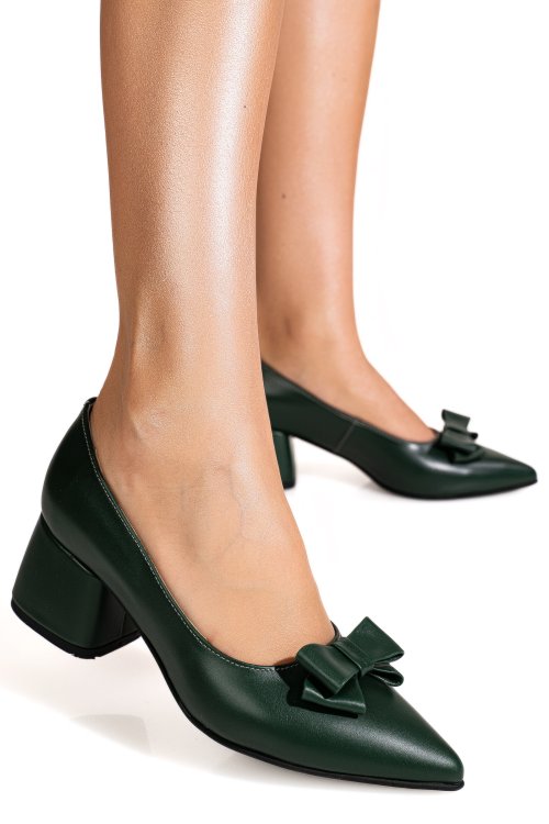 Pantofi negru floral piele naturala 1s77515pa