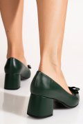 PANTOFI NEGRU FLORAL PIELE NATURALA 1S77515PA