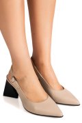 PANTOFI BEJ PIELE NATURALA 5S77726B