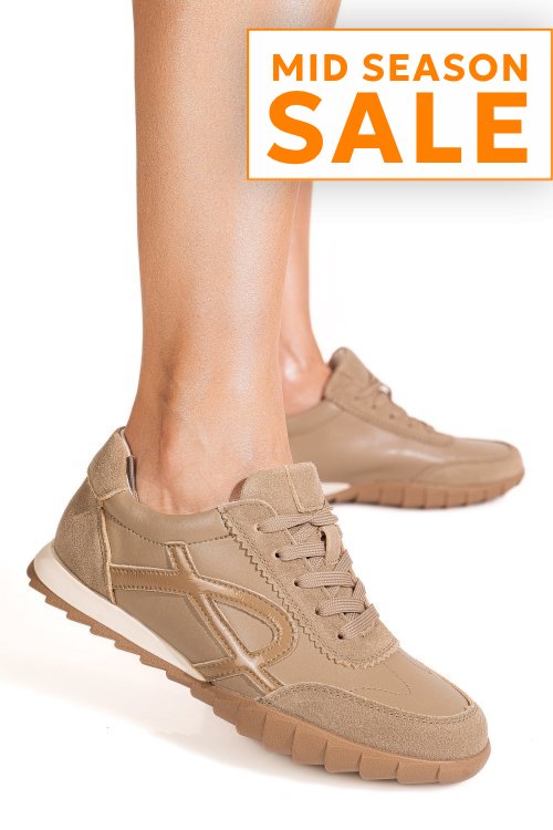 Pantofi sport khaki piele naturala fsp002-537