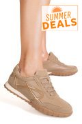 PANTOFI SPORT KHAKI PIELE NATURALA FSP002-537