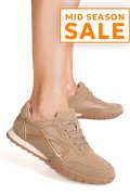 PANTOFI SPORT KHAKI PIELE NATURALA FSP002-537