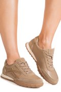 PANTOFI SPORT KHAKI PIELE NATURALA FSP002-537