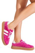 PANTOFI SPORT FUCHSIA PIELE NATURALA INTOARSA FSP002501
