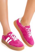PANTOFI SPORT FUCHSIA PIELE NATURALA INTOARSA FSP002501
