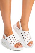 SANDALE ALBE PIELE NATURALA 1PC512