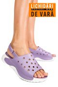 SANDALE MOV PIELE NATURALA 1PC512