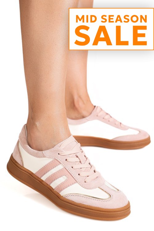 Pantofi sport roz piele naturala intoarsa fpc002559