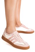 PANTOFI SPORT ROZ PIELE NATURALA INTOARSA FPC002559