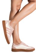 PANTOFI SPORT ROZ PIELE NATURALA INTOARSA FPC002559