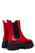 GHETE ROSU NEGRU PIELE NATURALA 2S7725