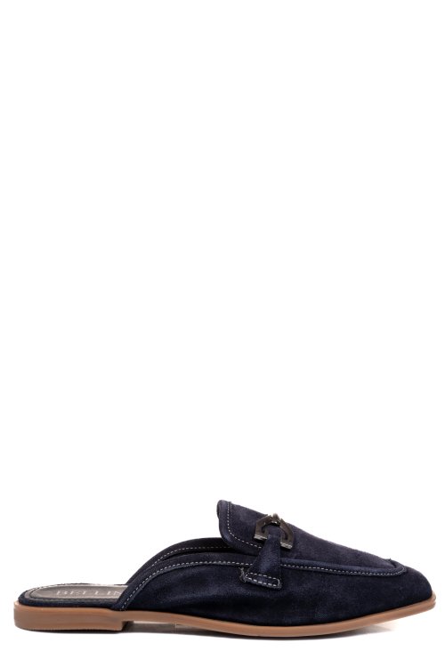 Mocasini bleumarin piele naturala intoarsa as773387