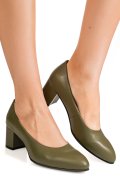 PANTOFI OLIVE PIELE NATURALA 1S77500B