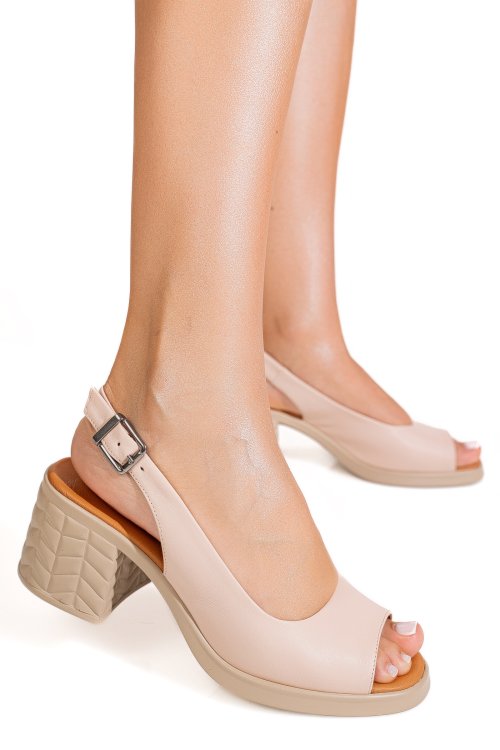 Sandale roz piele naturala apckd6850