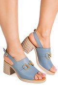 SANDALE ALBASTRE PIELE NATURALA APCKD6845