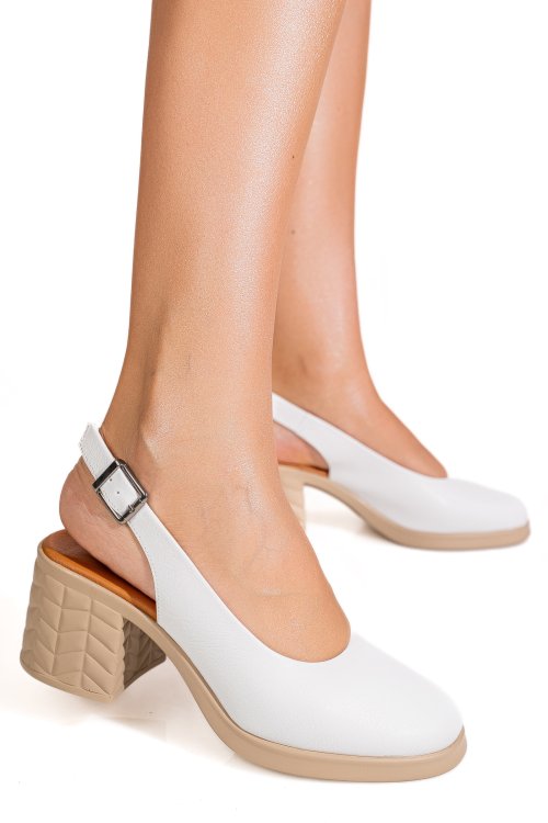 Sandale albe piele naturala apckd6820