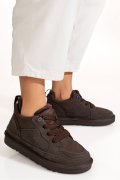 PANTOFI SPORT MARO INCHIS PIELE NATURALA INTOARSA 1S77204