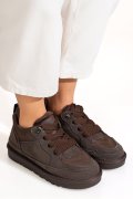 PANTOFI SPORT MARO INCHIS PIELE NATURALA INTOARSA 1S77204