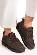 PANTOFI SPORT MARO INCHIS PIELE NATURALA INTOARSA 1S77204