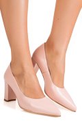 PANTOFI ROZ PIELE NATURALA 3S77015