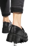 MOCASINI NEGRI PIELE NATURALA IPCBM017B