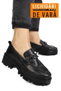 MOCASINI NEGRI PIELE NATURALA IPCBM017B