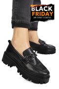 MOCASINI NEGRI PIELE NATURALA IPCBM017B