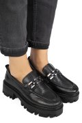 MOCASINI NEGRI PIELE NATURALA IPCBM017B