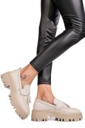 MOCASINI CREM PIELE NATURALA IPCBM029B