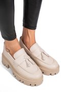 MOCASINI CREM PIELE NATURALA IPCBM029B
