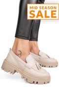 MOCASINI CREM PIELE NATURALA IPCBM029B