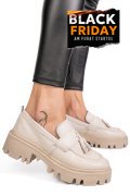 MOCASINI CREM PIELE NATURALA IPCBM029B
