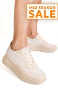 PANTOFI SPORT BEJ PIELE NATURALA 3S77026