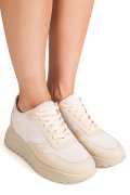 PANTOFI SPORT BEJ PIELE NATURALA 3S77026